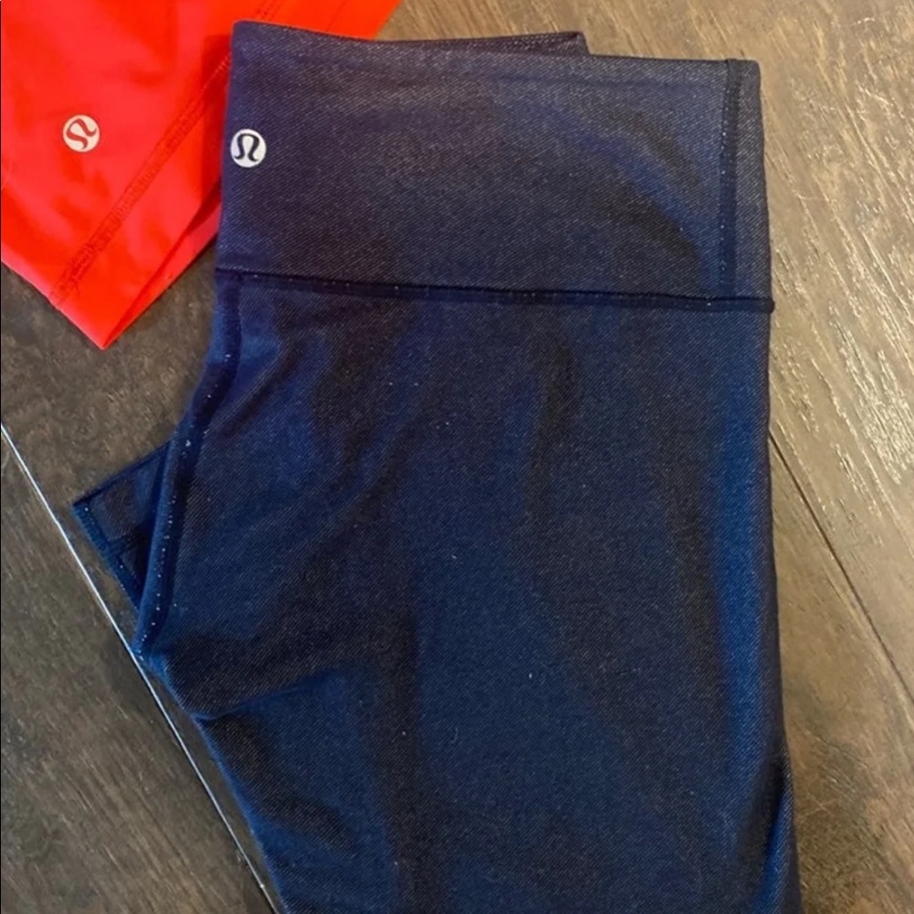 Lululemon leggings denim rare size 4